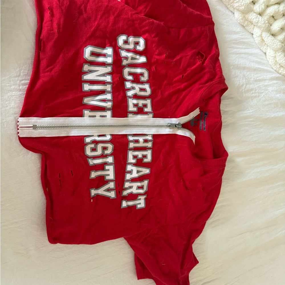 Champion Red Athletic Zip-Up
